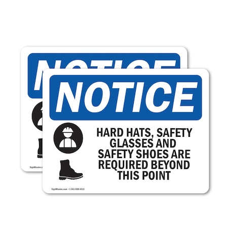 Signmission 12 in Height, 18 in Width, Vinyl Decal, Rectangle OS-2PACK-NS-D-1218-L-13262